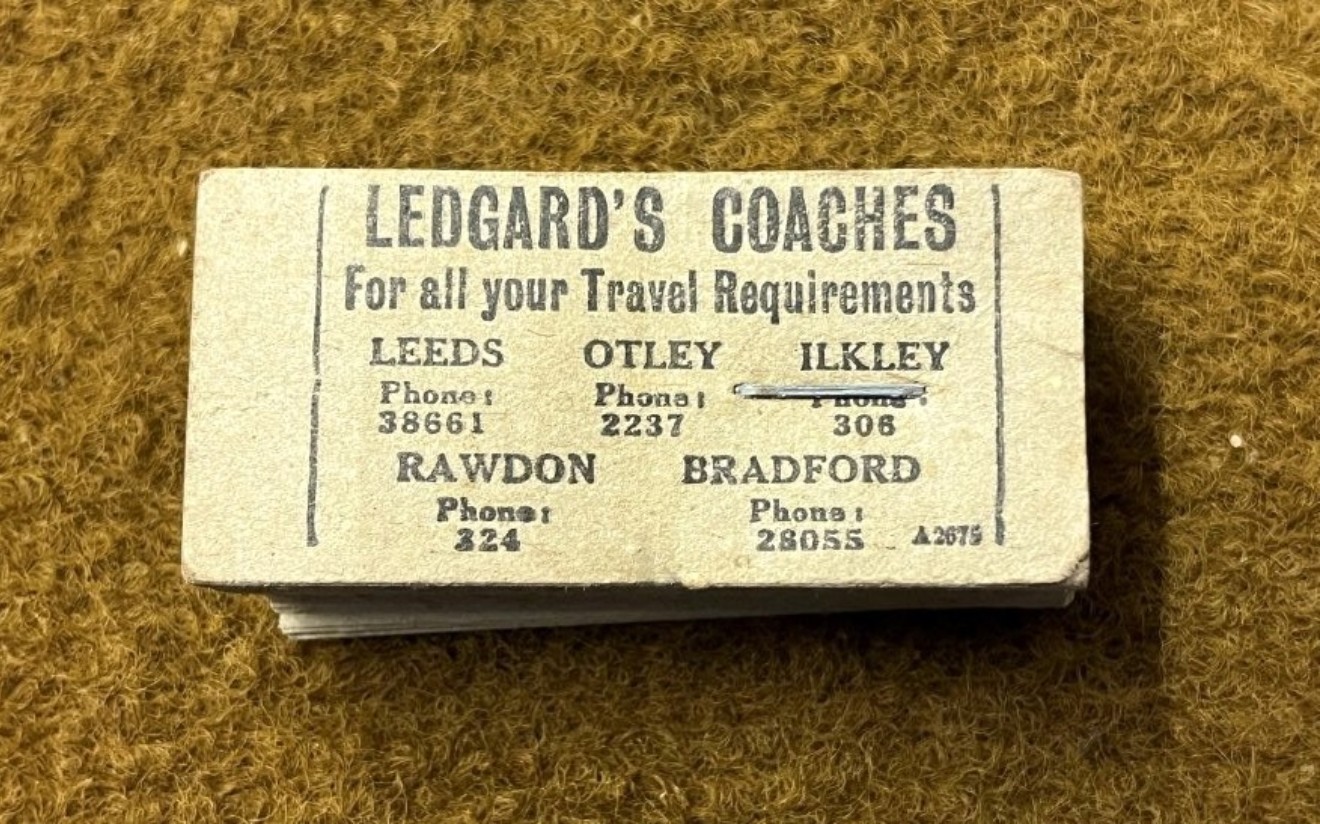 Vintage 3 Blocks of Legard's Coaches Yorkshire Unused Bus Tickets