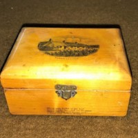 Victorian Mauchline Ware Stamp Box “Burns Cottage”