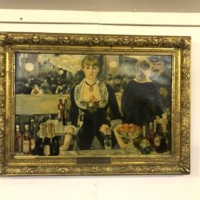 Oil Painting "A Bar at the Folies-Bergere" by L.E.Love (After the Original by Edouard Manet)