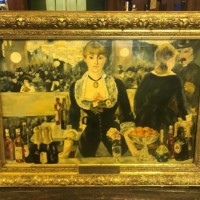 Oil Painting "A Bar at the Folies-Bergere" by L.E.Love (After the Original by Edouard Manet)