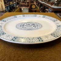 Antique Brown Westhead Moore & Co Meat Platter