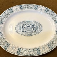 Antique Brown Westhead Moore & Co Meat Platter