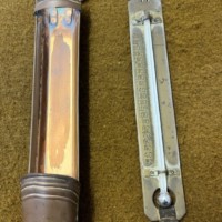 Vintage 10" Copper Cased Catering Thermometer