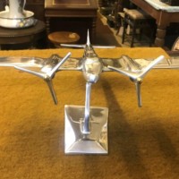 Vintage Art Deco Style Aeroplane Desk Ornament