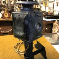 Antique Railway / Carriage Lamp Converted to Electric