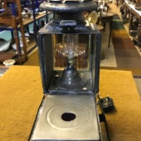 Antique Railway / Carriage Lamp Converted to Electric