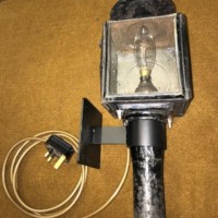 Antique Railway / Carriage Lamp Converted to Electric