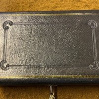Antique Leather Bound Jewellery / Etui Box
