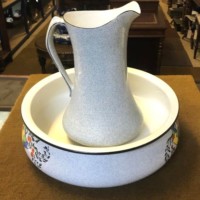 Vintage Solian Ware Wash Basin and Pitcher