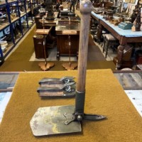 Vintage Military Entrenching Tool in Leather Case