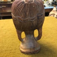 Vintage West African Hand Carved Hardwood Bust