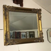 Gilt Frame Overmantle Mirror