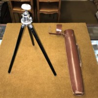 Camera Tripod Leather Cased