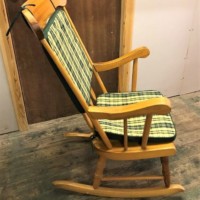 Solid Pine Rocking Chair c/w Cushions