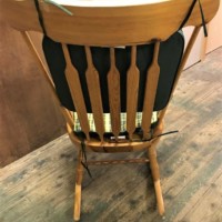 Solid Pine Rocking Chair c/w Cushions