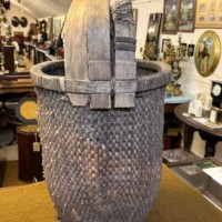 Antique Chinese Rice Harvest Basket