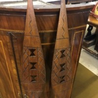 Pair of West African Ceremonial Hardwood Paddles