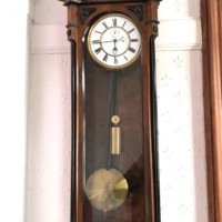 Walnut Cased Vienna Regulator Clock