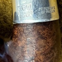 Vintage Peterson Deluxe Briar Pipe with Sterling Silver Mount
