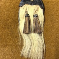 Vintage Scottish Military Horsehair Sporran by Leckie Graham's Glasgow Stamped C&M 1929