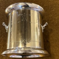 Victorian Silver Plated Wine Bottle Holder by John Gallimore Sheffield