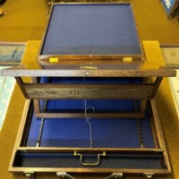 Vintage Bank Of Scotland Travelling Clerks Lectern Case