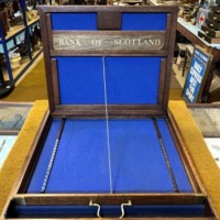 Vintage Bank Of Scotland Travelling Clerks Lectern Case