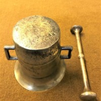 Georgian Brass Mortar and Pestle