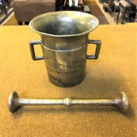 Georgian Brass Mortar and Pestle