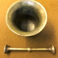 Georgian Brass Mortar and Pestle