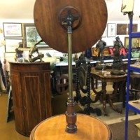 Antique Gentleman's Shaving Stand with Adjustable Mirror