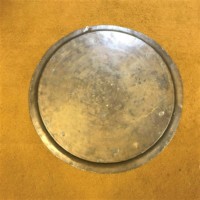 Middle Eastern Circular Engraved Brass Tray