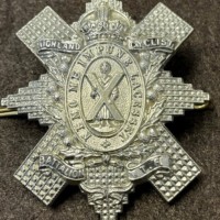 Vintage Highland Cyclist Battalion Territorial Force Cap Badge