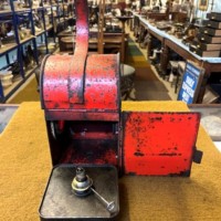 Vintage Red Roadworkers Danger Paraffin Lamp