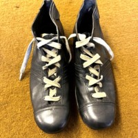 Vintage Leather Rugby Boots Size 7