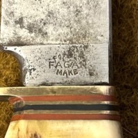 Vintage Horn Handle Hunting Knife with Corkscrew and Can Opener