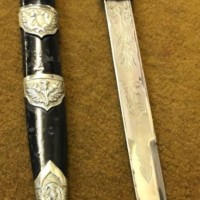 Vintage Scottish Military Dirk and Scabbard