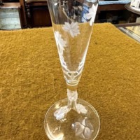 Vintage Pair of Lalique France Champagne Flutes