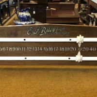 Vintage Mahogany Snooker Scoreboard E.J.Riley Ltd Accrington