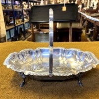 Antique Silver Plated Fruit Dish by Walker & Hall