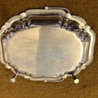 Antique Silver Plated Fruit Dish by Walker & Hall