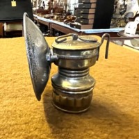 Antique Butterfly Trade Mark Brass Carbide Miners Lamp