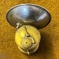 Antique Butterfly Trade Mark Brass Carbide Miners Lamp