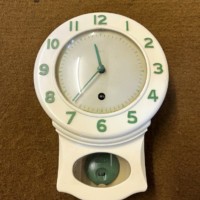 Vintage Smiths Bakelite Drop Dial Clock 8 Day Movement