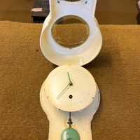 Vintage Smiths Bakelite Drop Dial Clock 8 Day Movement