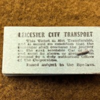 Vintage Block of Leicester City Transport Bus Tickets