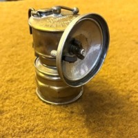 Antique Premier British Made Brass Carbide Miners Lamp Made by The Premier Lamp & Eng Co Ltd Leeds