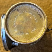 Antique Premier British Made Brass Carbide Miners Lamp Made by The Premier Lamp & Eng Co Ltd Leeds