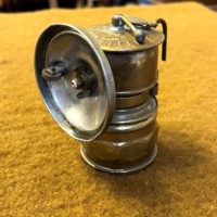 Antique Premier British Made Brass Carbide Miners Lamp Made by The Premier Lamp & Eng Co Ltd Leeds