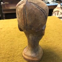 Vintage West African Hand Carved Hardwood Bust